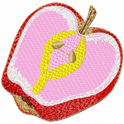 Apple Embroidery Design 12